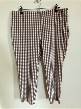 a new day Brown & White Gingham Pants
